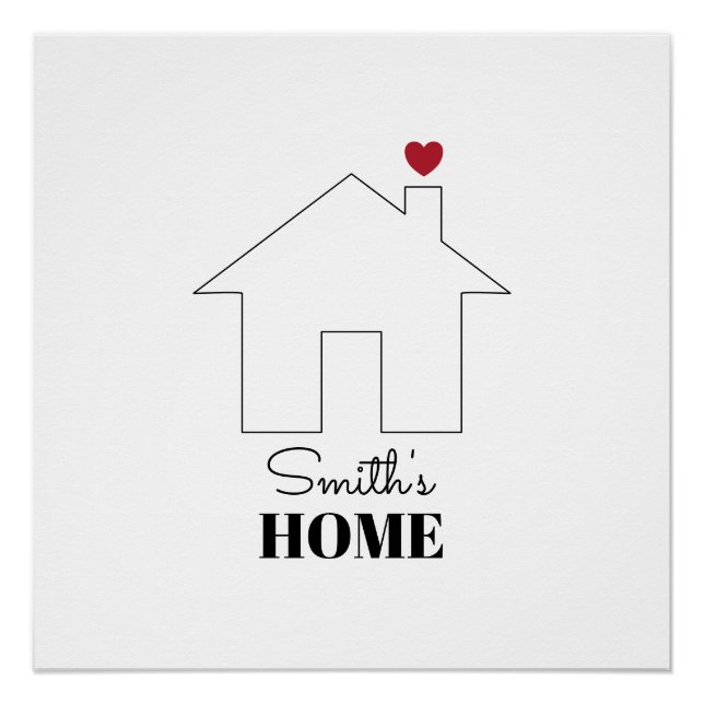 Póster Hogar con corazón de Smith (Anverso)