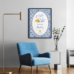 Póster Hogar Costero Personalizado La Dolce Vita para Rec