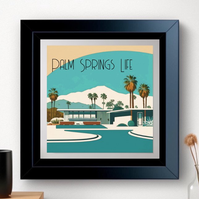 Póster Hogar de acuarela de Palm Springs de época (Subido por el creador)