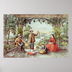 Póster Hogar de Brook, los pescadores afortunados