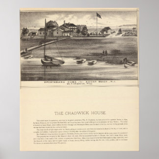 Póster Hogar de deportistas, Squan Beach, NJ