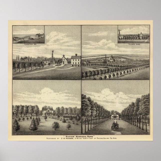 Póster Hogar de Hodges, Nebraska (Frente)
