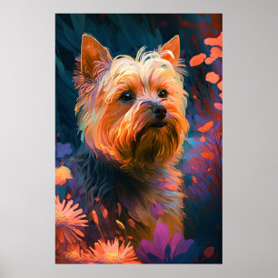 Póster Hogar de Mascota de pintura de retratos de animale