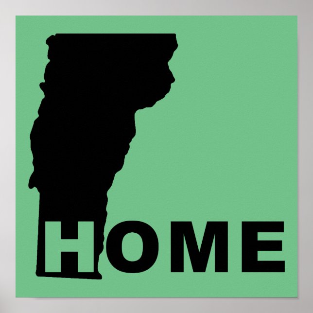 Póster Hogar de Vermont fuera del estado (Frente)