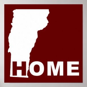 Póster Hogar de Vermont fuera del estado