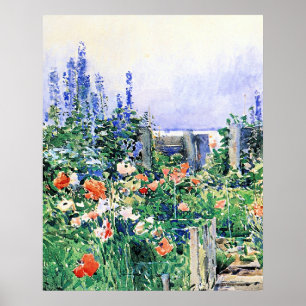 Póster Hogar del colibrí por Childe Hassam