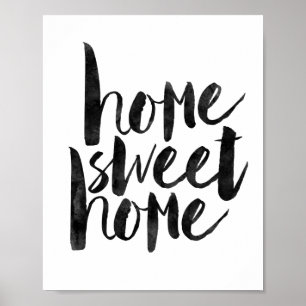 Póster Hogar dulce casero