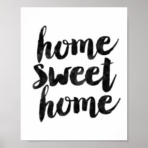 Póster Hogar dulce casero
