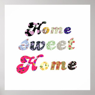 Póster Hogar dulce casero
