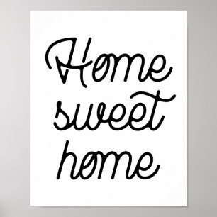 Póster Hogar dulce hogar
