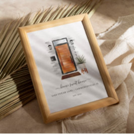 Póster Hogar Dulce Hogar A Mediados Del Siglo De La Puert