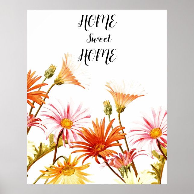 Póster Hogar dulce hogar Daisy Wallart Poster (Frente)