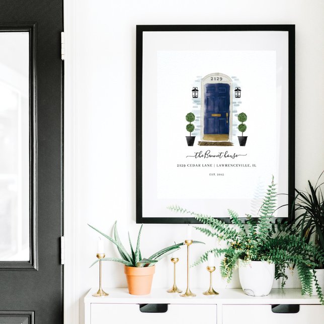 Póster Hogar Dulce Hogar Familia Marina Azul Puerta de ac (Subido por el creador)