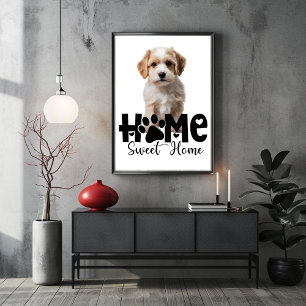 Póster Hogar Dulce Hogar Perro