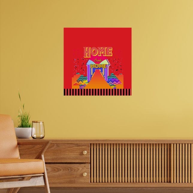 Póster Hogar dulce hogar rojo (Salón 2)