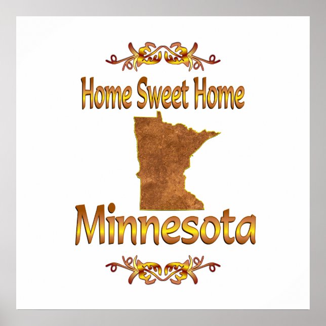 Póster Hogar dulce Minnesota (Frente)