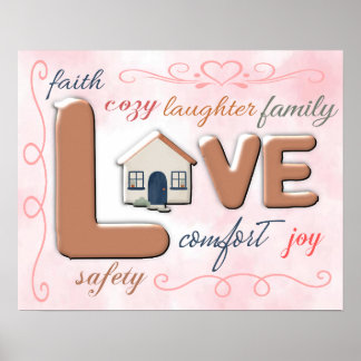 Póster Hogar es Amor