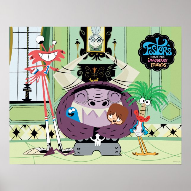 Póster Hogar Foster para amigos imaginarios | Abrazo grup (Frente)