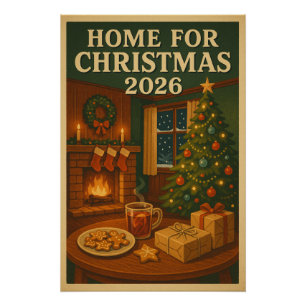 Póster Hogar para Navidades 2026