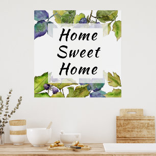 Póster Hogar Sweet Home Blackberry Plant