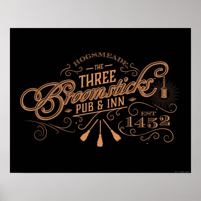 Póster HOGSMEADE™ EL Pub & Inn DE TRES BROOMSTICKS™ (Frente)