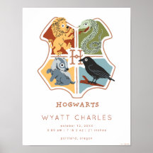 HOGWARTS™ Personalizado Baby Stats Poster