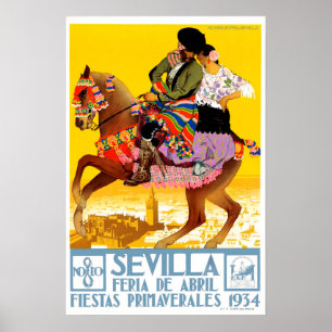 Póster HOHENLEITER. Sevilla, Feria de Abril, Poster