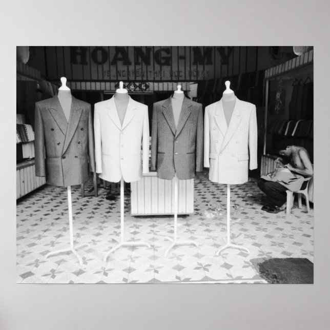 Póster Hoi An Vietnam, trajes a medida para llevar (Frente)