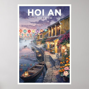 Póster Hoi An Vietnam Viajes Vintage