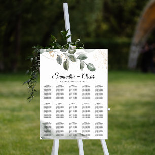 Póster Hoja de color de agua de la vegetación suave Pol