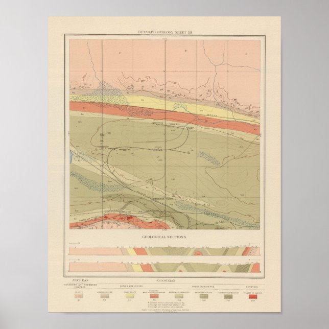 Póster Hoja de Geología Detallada XII (Frente)