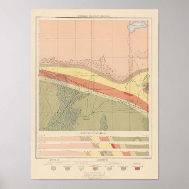 Póster Hoja de Geología Detallada XV (Frente)