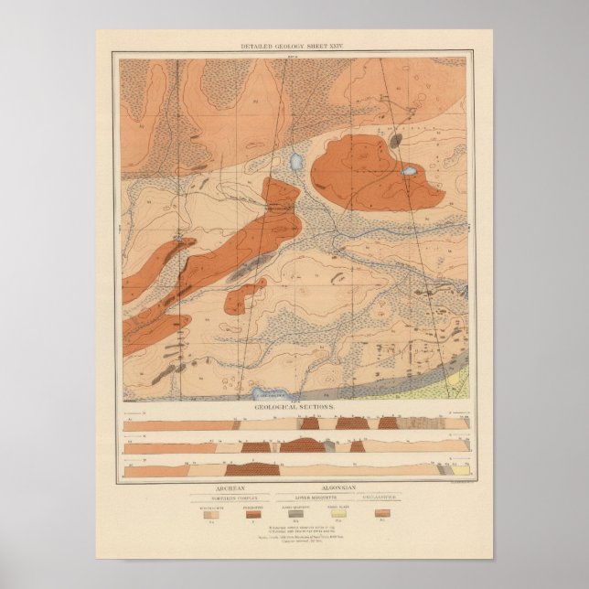 Póster Hoja de Geología Detallada XXIV (Frente)