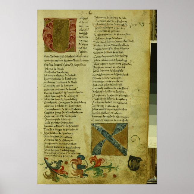 Póster Hoja de inscripción de Martin Luther (Frente)