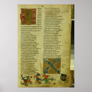 Póster Hoja de la inscripción de Martin Luther