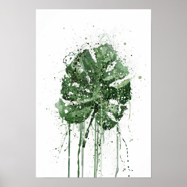 Póster Hoja de Monstera  (Frente)