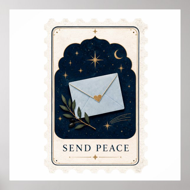 Póster Hoja de pegatinas de Pen Pal Celestial Send Peace (Frente)