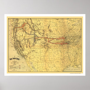 Póster Hoja de ruta de la Unión para el Pacífico 1900