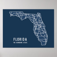 Hoja de ruta del estado de Florida - Mapa del esta