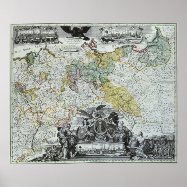 Póster Hoja maestra del soberano prusiano (Frente)