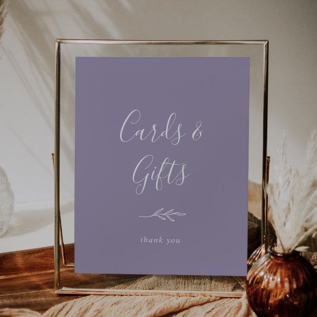 Póster Hoja mínima | Poster de tarjetas de lavanda y rega (Subido por el creador)