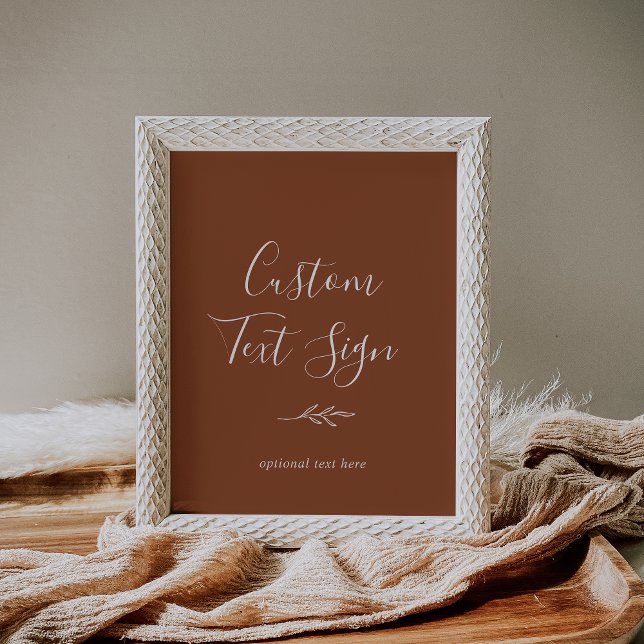 Póster Hoja mínima | Rótulo de texto de Terracotta Person (Subido por el creador)