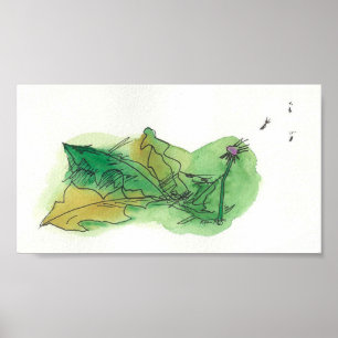 Póster Hojas caídas