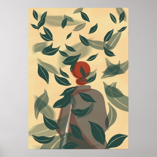 Póster Hojas danzantes (Frente)