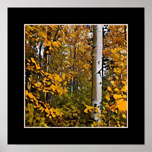 Póster Hojas de oro (Frente)