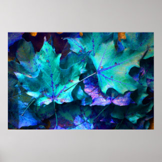 Póster Hojas de otoño