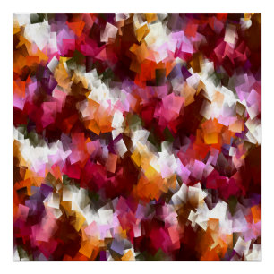 Póster Hojas de otoño dispersas...