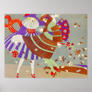 PÓSTER HOJAS DE OTOÑO Y VIENTO/DISEÑADOR DE VESTUARIO DE
