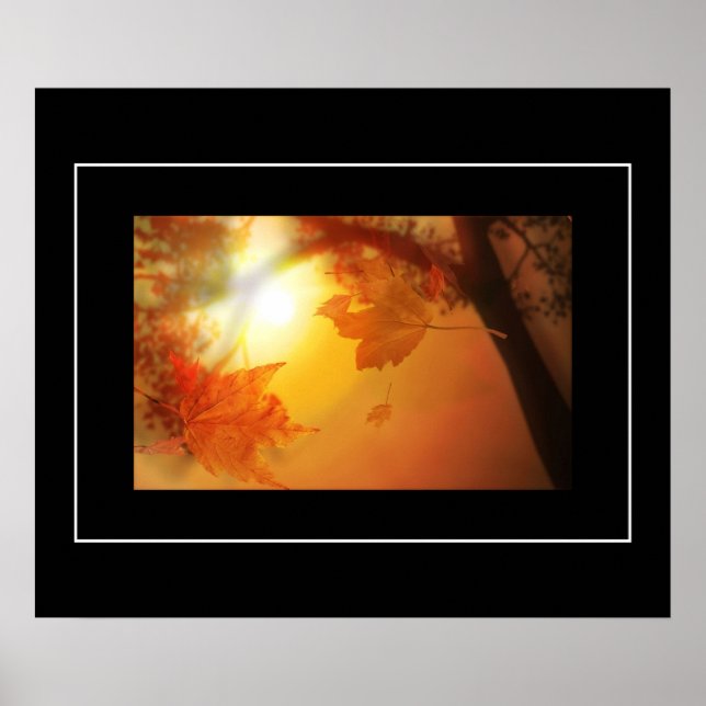 Póster Hojas de poster-otoño (Frente)