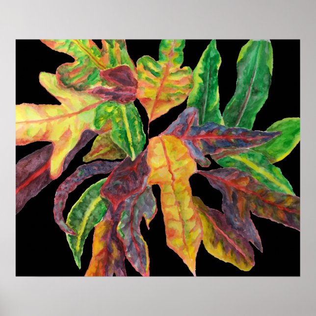 Póster Hojas majestuosas (Frente)